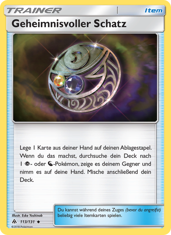 Geheimnisvoller Schatz 113 — Grauen Der Lichtfinsternis (German Pokémon TCG card)