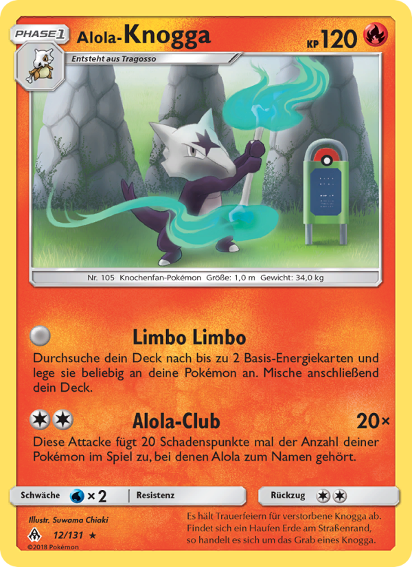 Alola-Knogga 12 — Grauen Der Lichtfinsternis (German Pokémon TCG card)