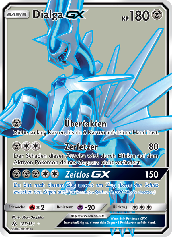 Dialga GX 125 — Grauen Der Lichtfinsternis (German Pokémon TCG card)