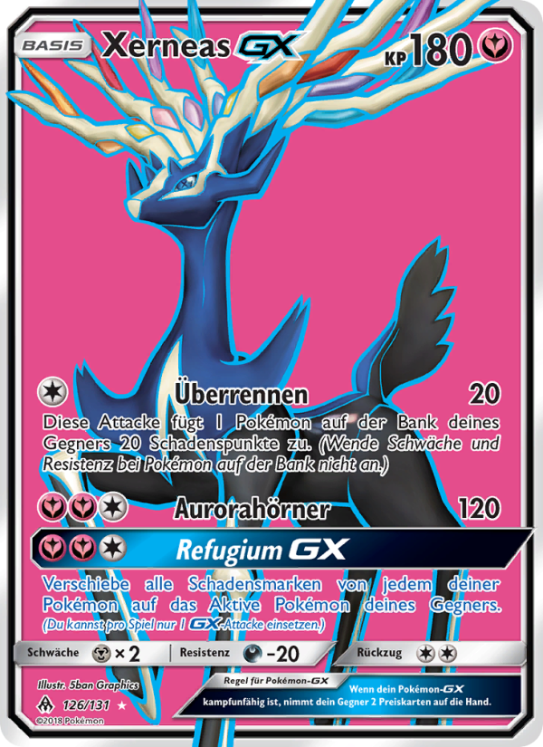 Xerneas GX 126 — Grauen Der Lichtfinsternis (German Pokémon TCG card)
