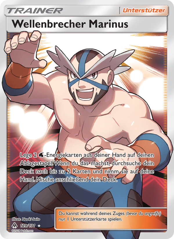 Wellenbrecher Marinus 129 — Grauen Der Lichtfinsternis (German Pokémon TCG card)