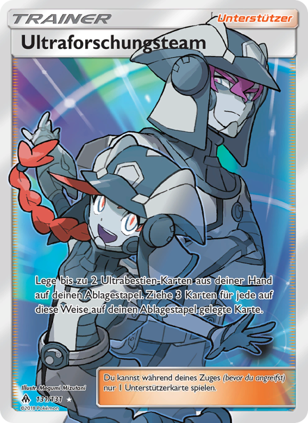 Ultraforschungsteam 131 — Grauen Der Lichtfinsternis (German Pokémon TCG card)