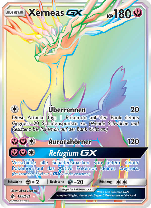 Xerneas GX 139 — Grauen Der Lichtfinsternis (German Pokémon TCG card)