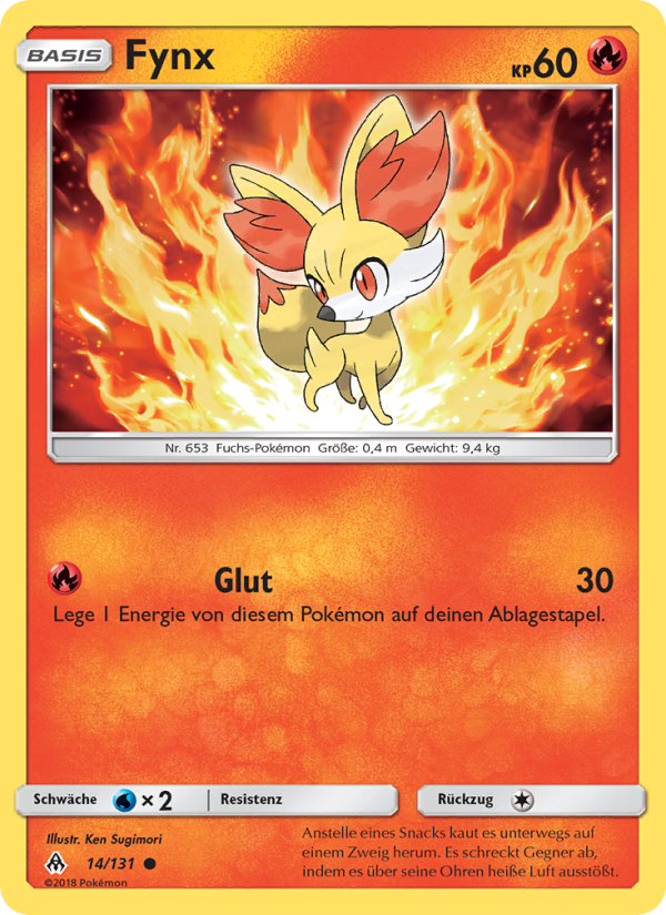 Fynx 14 — Grauen Der Lichtfinsternis (German Pokémon TCG card)