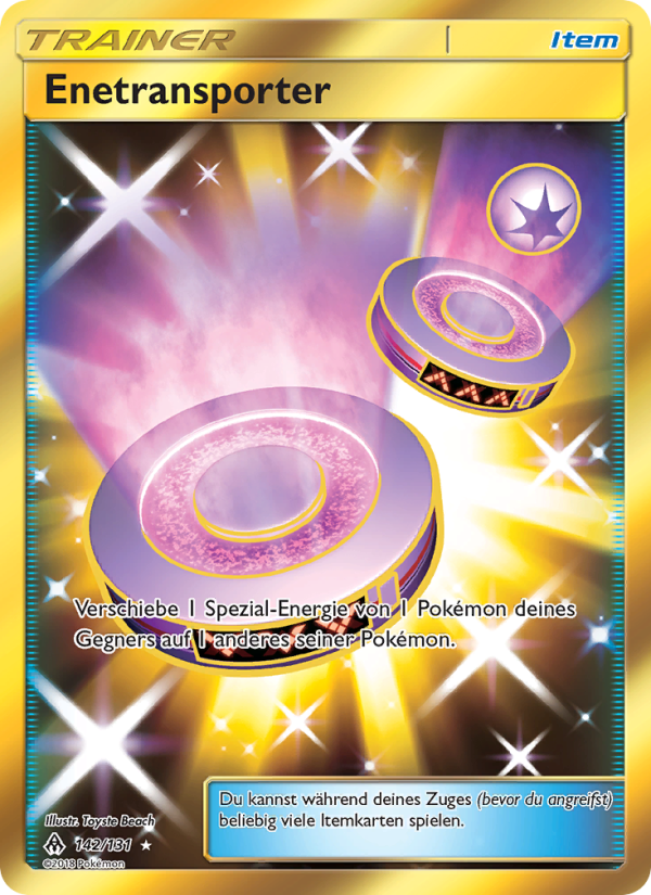 Enetransporter 142 — Grauen Der Lichtfinsternis (German Pokémon TCG card)