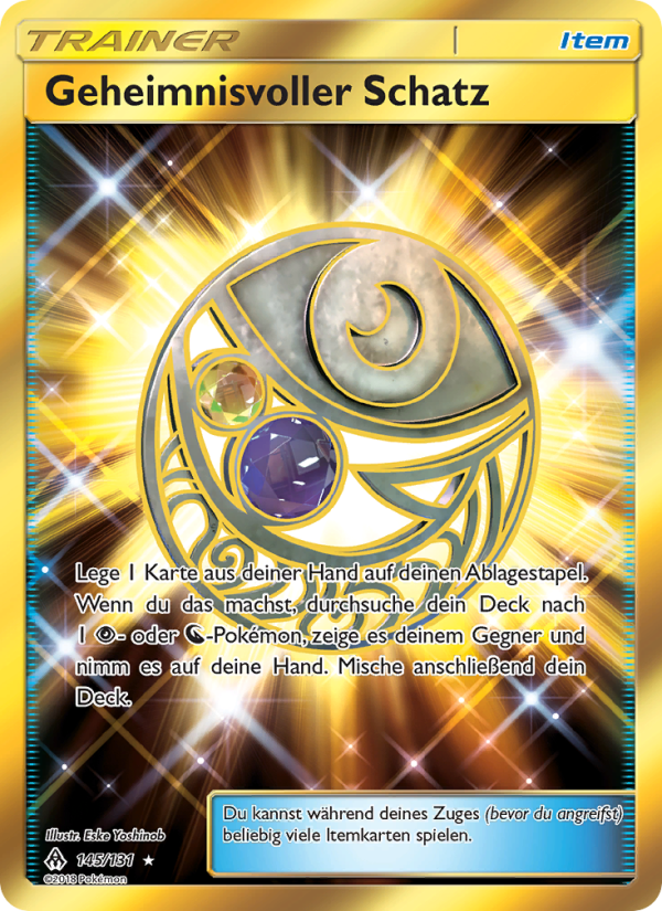 Geheimnisvoller Schatz 145 — Grauen Der Lichtfinsternis (German Pokémon TCG card)