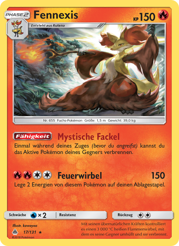 Fennexis 17 — Grauen Der Lichtfinsternis (German Pokémon TCG card)