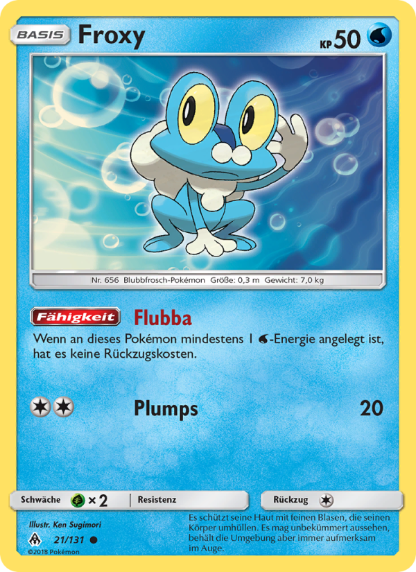 Froxy 21 — Grauen Der Lichtfinsternis (German Pokémon TCG card)