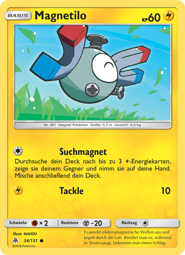Magnetilo 34 — Grauen Der Lichtfinsternis (German Pokémon TCG card)