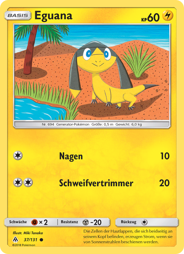 Eguana 37 — Grauen Der Lichtfinsternis (German Pokémon TCG card)