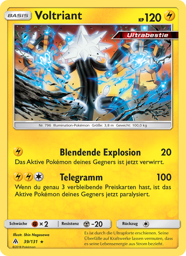 Voltriant 39 — Grauen Der Lichtfinsternis (German Pokémon TCG card)
