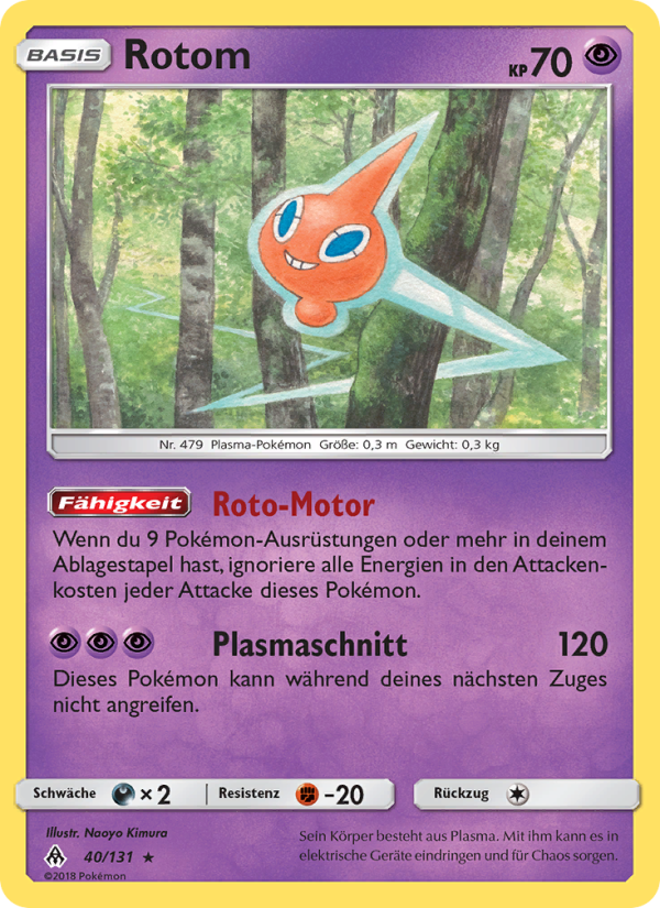 Rotom 40 — Grauen Der Lichtfinsternis (German Pokémon TCG card)