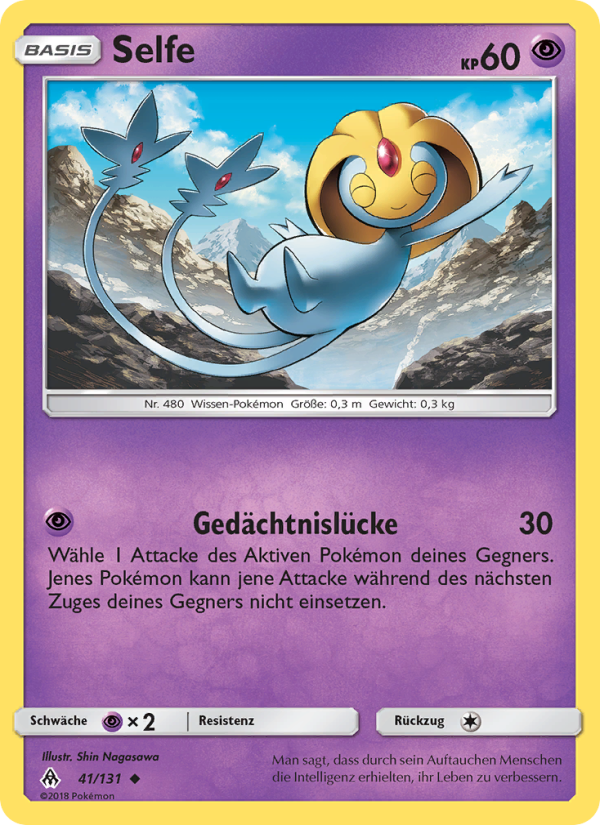 Selfe 41 — Grauen Der Lichtfinsternis (German Pokémon TCG card)