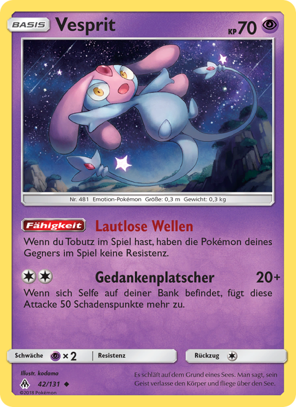 Vesprit 42 — Grauen Der Lichtfinsternis (German Pokémon TCG card)
