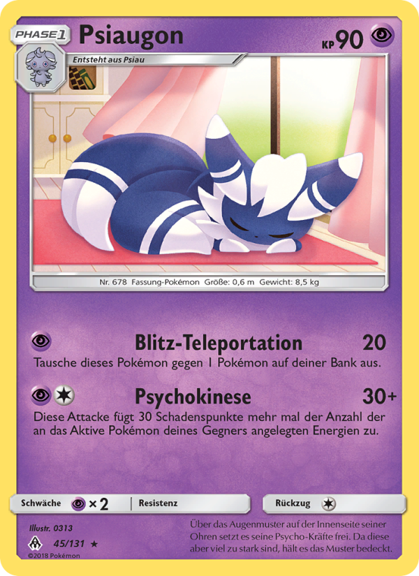 Psiaugon 45 — Grauen Der Lichtfinsternis (German Pokémon TCG card)