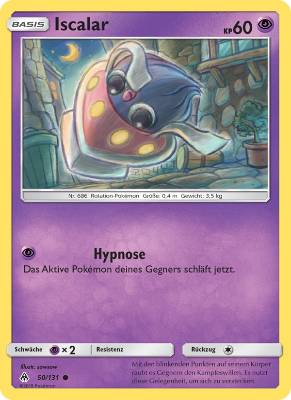 Iscalar 50 — Grauen Der Lichtfinsternis (German Pokémon TCG card)