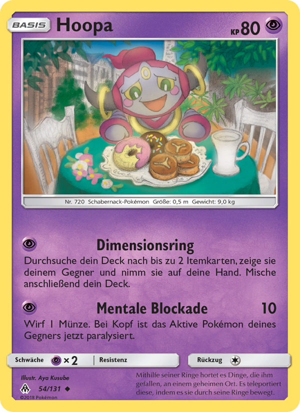 Hoopa 54 — Grauen Der Lichtfinsternis (German Pokémon TCG card)