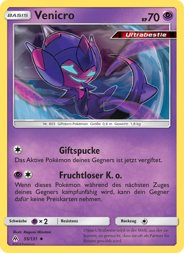 Venicro 55 — Grauen Der Lichtfinsternis (German Pokémon TCG card)