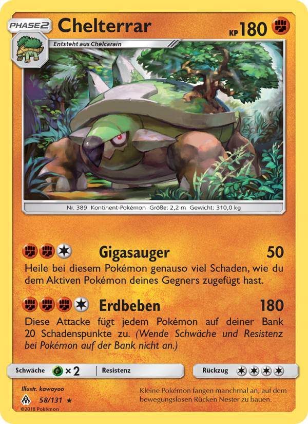 Chelterrar 58 — Grauen Der Lichtfinsternis (German Pokémon TCG card)