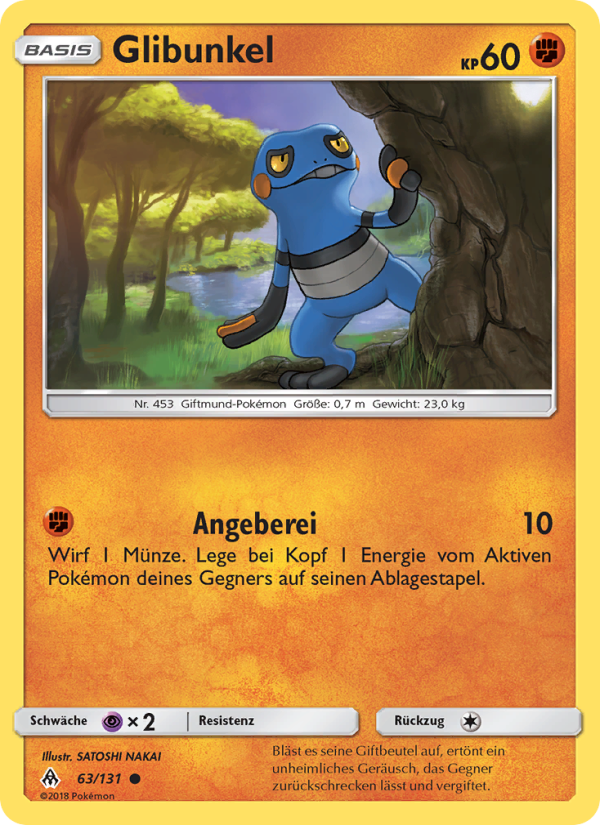 Glibunkel 63 — Grauen Der Lichtfinsternis (German Pokémon TCG card)