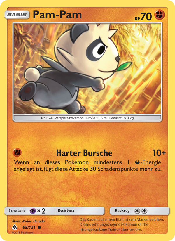 Pam-Pam 65 — Grauen Der Lichtfinsternis (German Pokémon TCG card)
