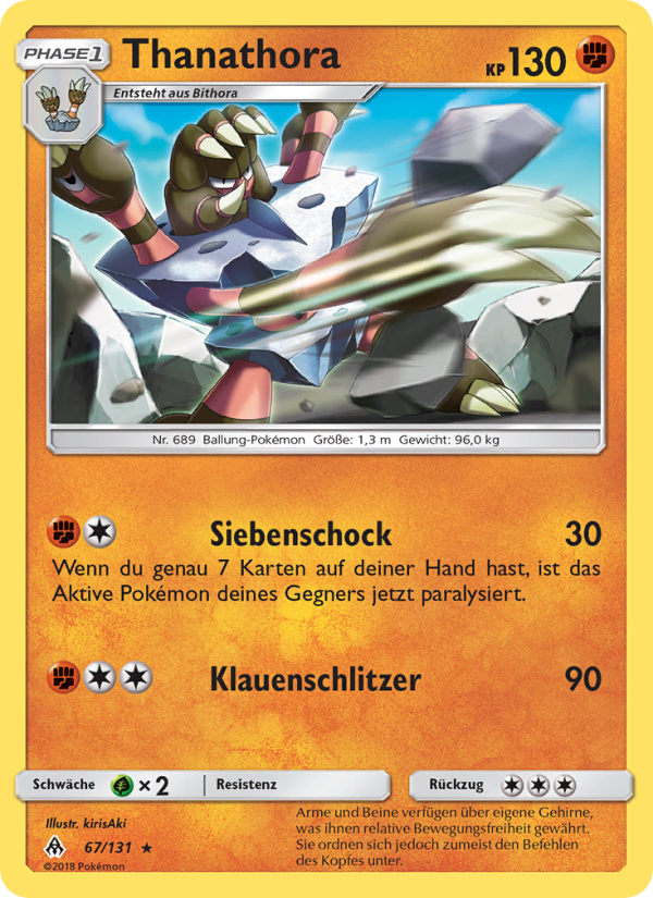 Thanathora 67 — Grauen Der Lichtfinsternis (German Pokémon TCG card)