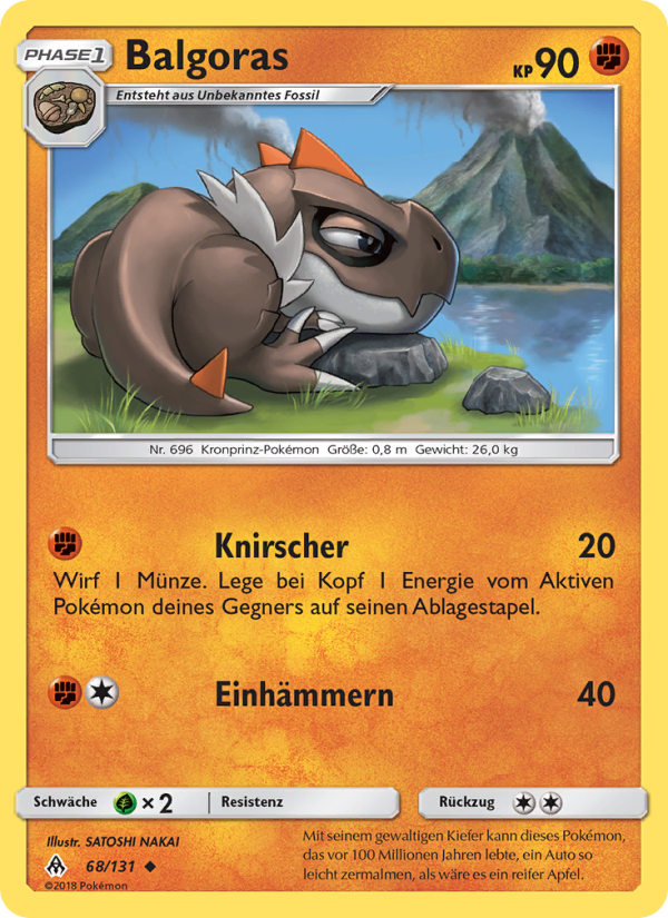 Balgoras 68 — Grauen Der Lichtfinsternis (German Pokémon TCG card)