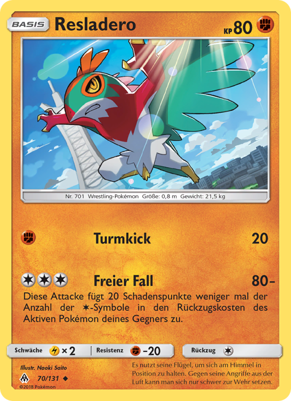 Resladero 70 — Grauen Der Lichtfinsternis (German Pokémon TCG card)