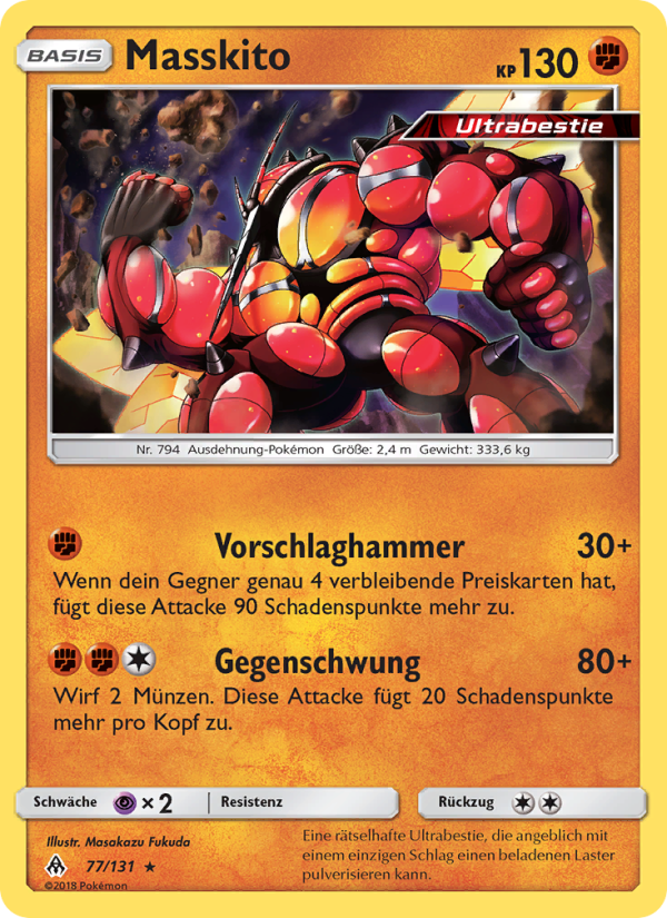 Masskito 77 — Grauen Der Lichtfinsternis (German Pokémon TCG card)