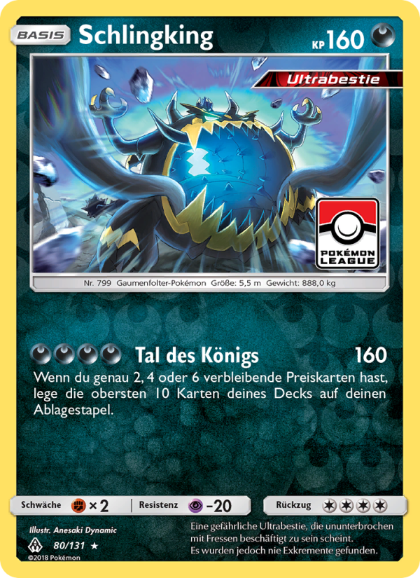 Schlingking 80 — Grauen Der Lichtfinsternis (German Pokémon TCG card)