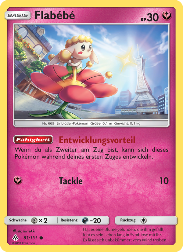 Flabébé 83 — Grauen Der Lichtfinsternis (German Pokémon TCG card)