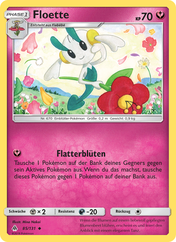 Floette 85 — Grauen Der Lichtfinsternis (German Pokémon TCG card)
