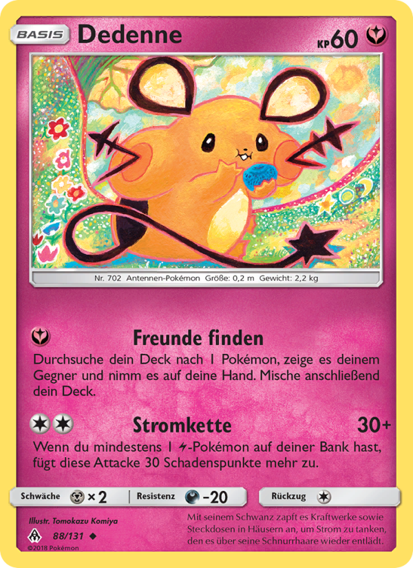 Dedenne 88 — Grauen Der Lichtfinsternis (German Pokémon TCG card)