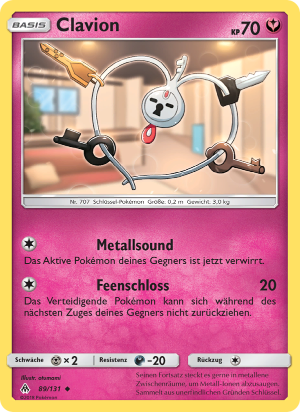 Clavion 89 — Grauen Der Lichtfinsternis (German Pokémon TCG card)