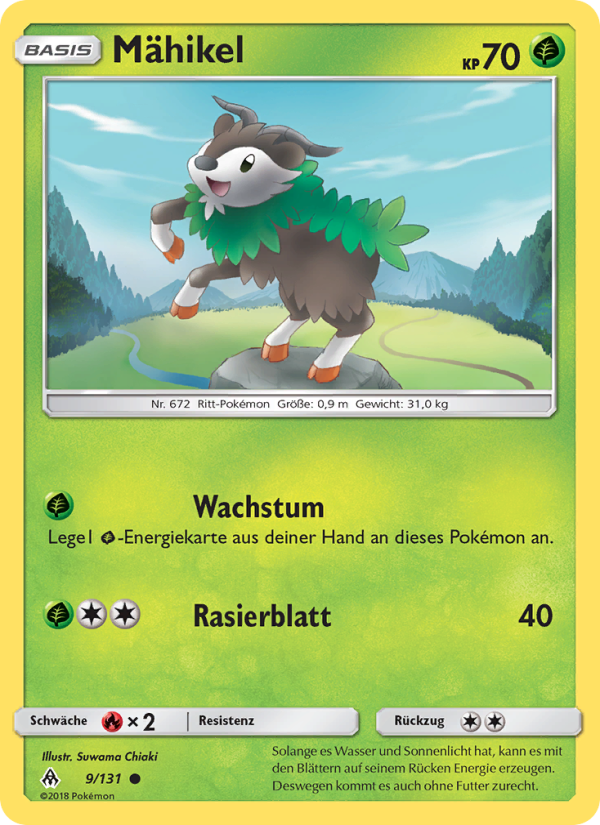 Mähikel 9 — Grauen Der Lichtfinsternis (German Pokémon TCG card)