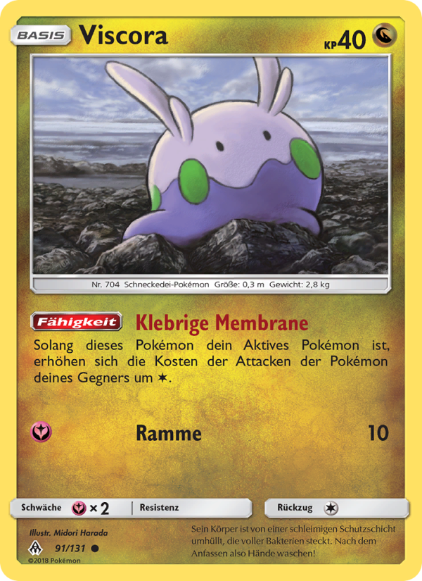 Viscora 91 — Grauen Der Lichtfinsternis (German Pokémon TCG card)