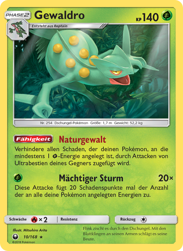 Gewaldro 10 — Celestial Storm (German Pokémon TCG card)