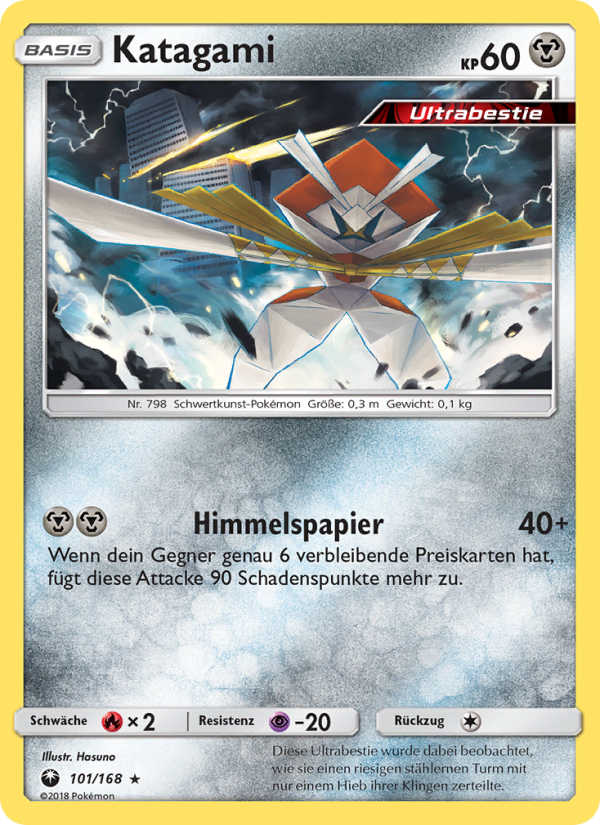 Katagami 101 — Celestial Storm (German Pokémon TCG card)
