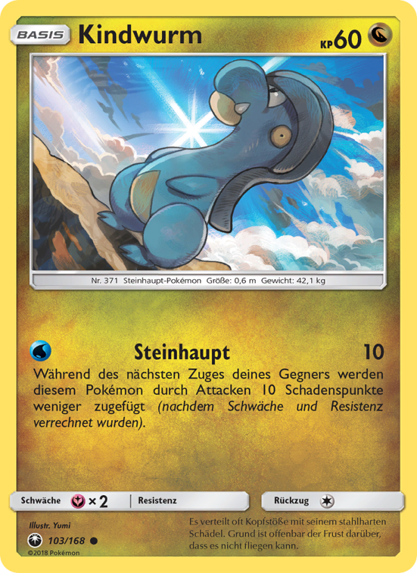 Kindwurm 103 — Celestial Storm (German Pokémon TCG card)
