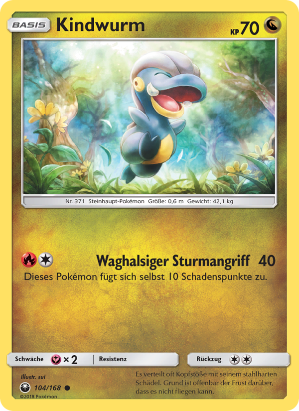 Kindwurm 104 — Celestial Storm (German Pokémon TCG card)