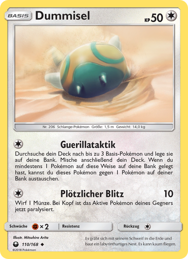 Dummisel 110 — Celestial Storm (German Pokémon TCG card)