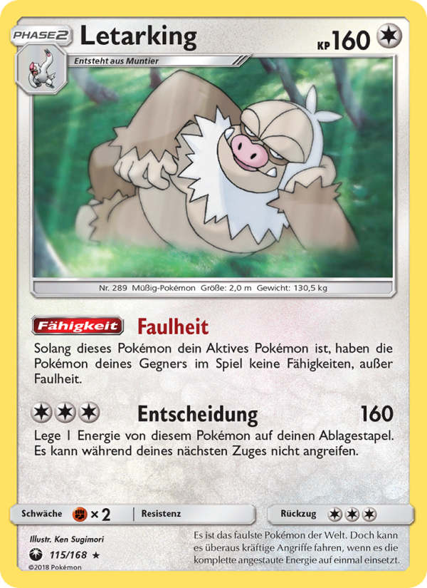 Letarking 115 — Celestial Storm (German Pokémon TCG card)