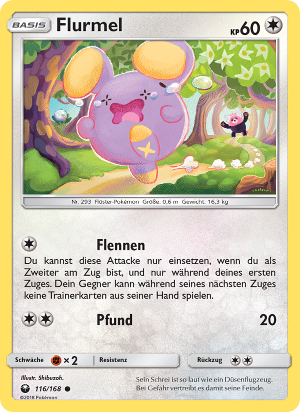 Flurmel 116 — Celestial Storm (German Pokémon TCG card)
