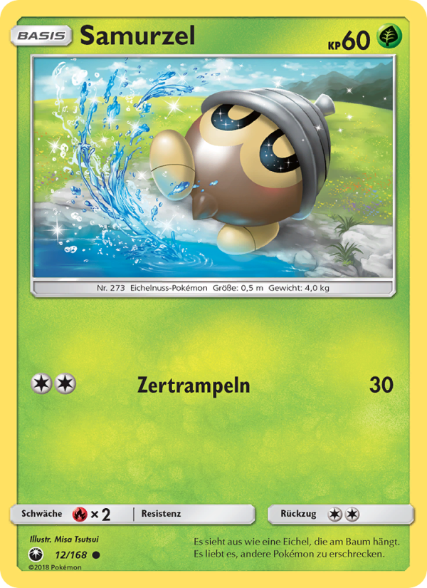 Samurzel 12 — Celestial Storm (German Pokémon TCG card)