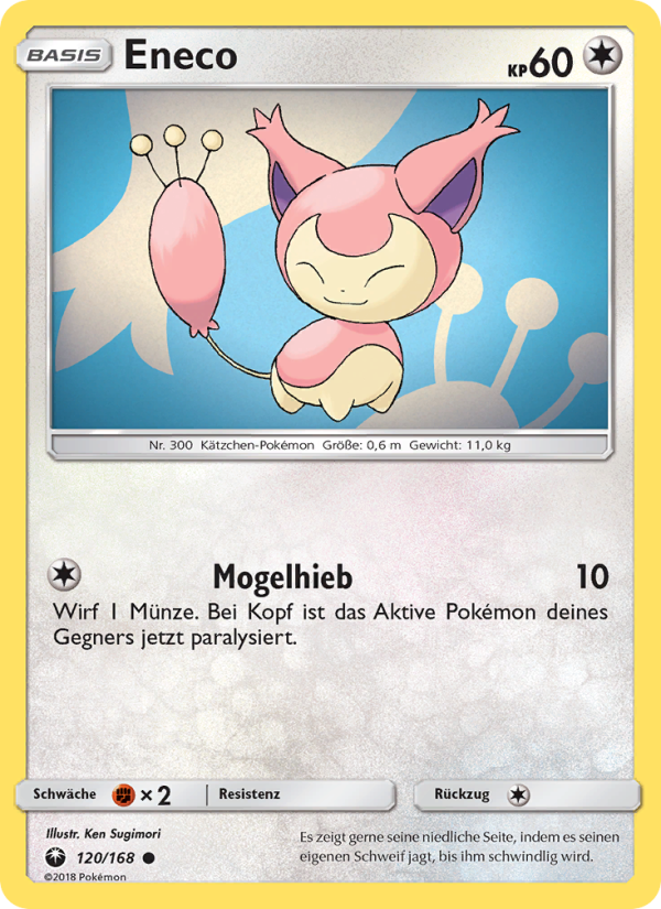 Eneco 120 — Celestial Storm (German Pokémon TCG card)
