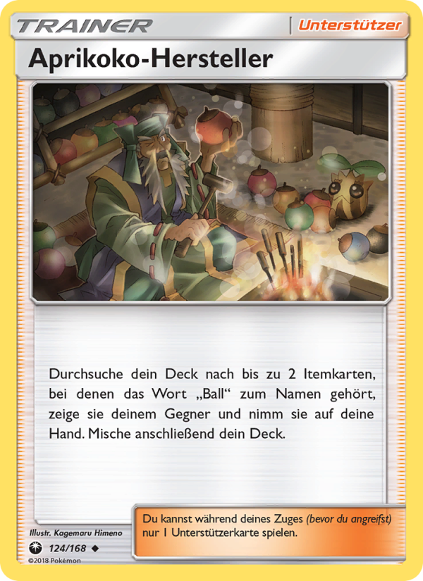 Aprikoko-Hersteller 124 — Celestial Storm (German Pokémon TCG card)