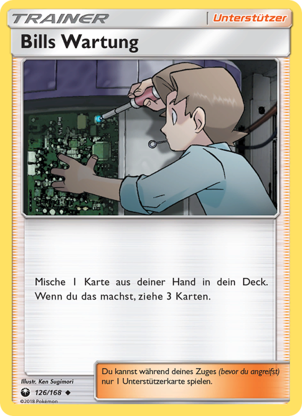Bills Wartung 126 — Celestial Storm (German Pokémon TCG card)