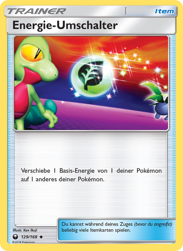 Energie-Umschalter 129 — Celestial Storm (German Pokémon TCG card)