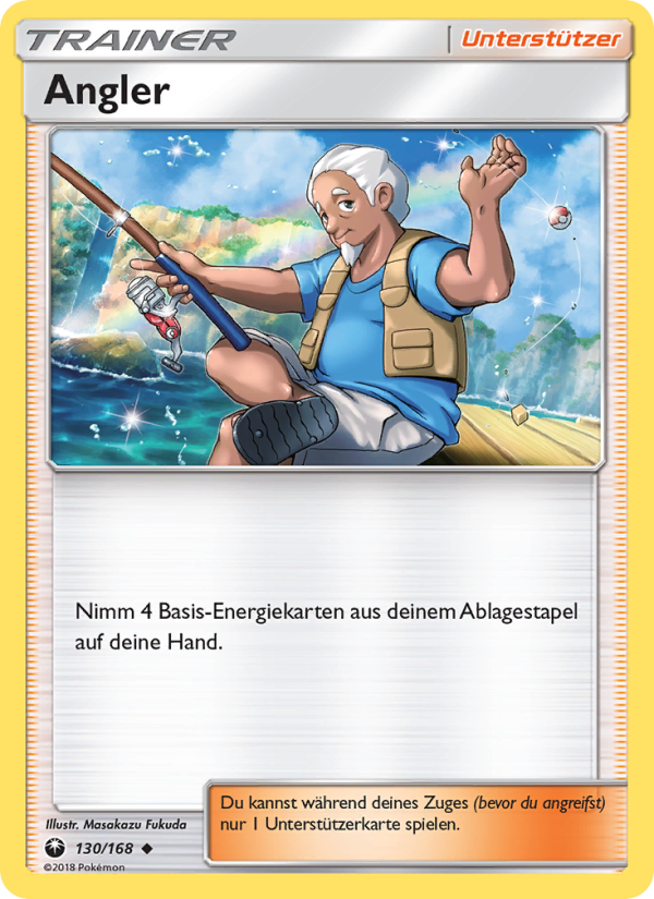 Angler 130 — Celestial Storm (German Pokémon TCG card)