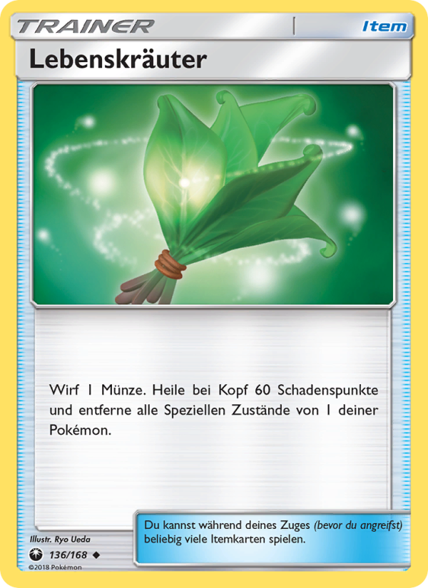 Lebenskräuter 136 — Celestial Storm (German Pokémon TCG card)